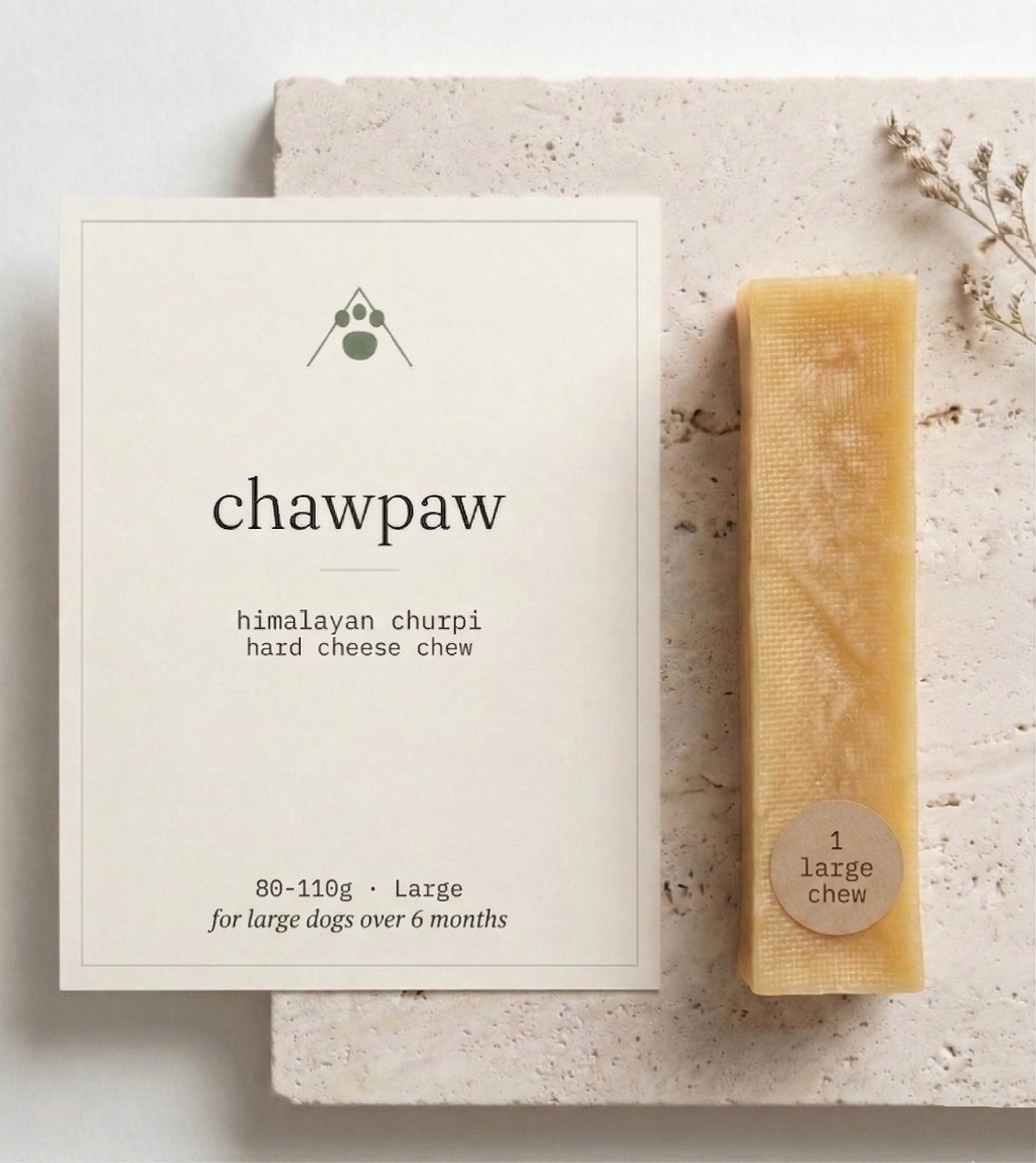 himalayan churpi hard cheese chew for dogs - large
