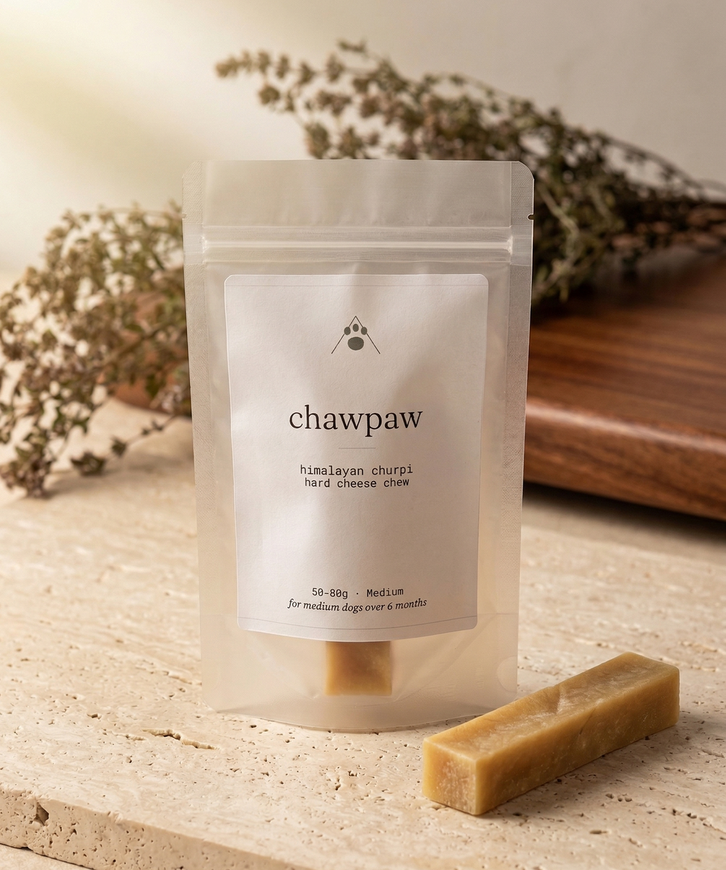 himalayan churpi hard cheese chew for dogs - medium